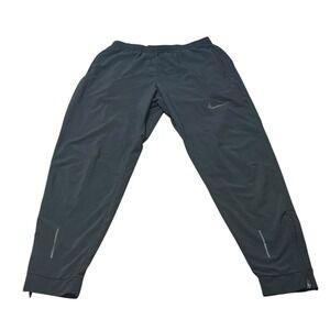 Nike Flex Essential Running Pants Black Zip Ankle Men's Size Small